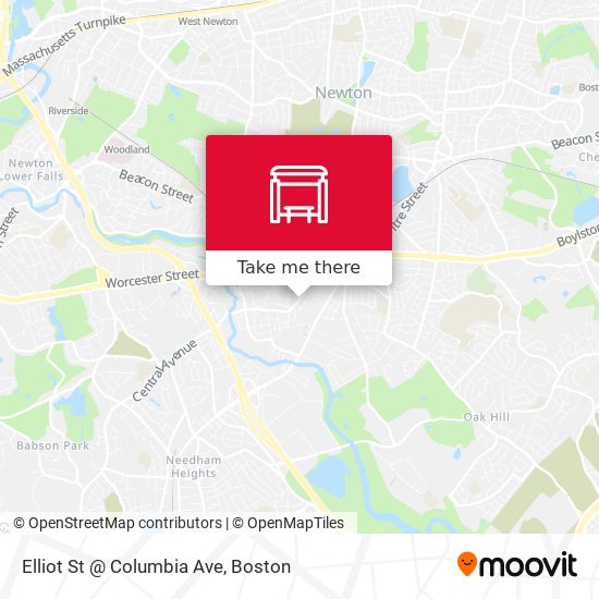 Mapa de Elliot St @ Columbia Ave