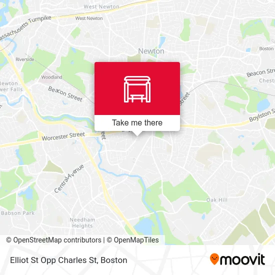 Elliot St Opp Charles St map