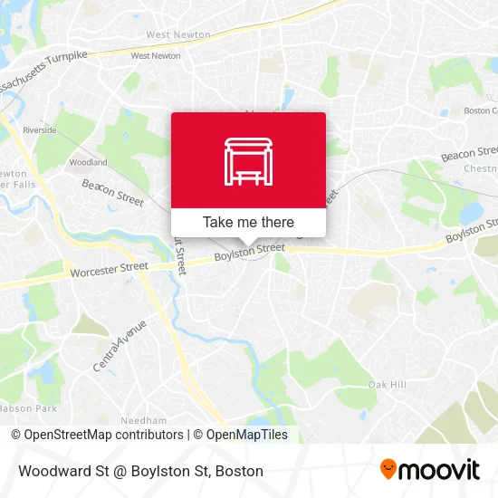 Woodward St @ Boylston St map