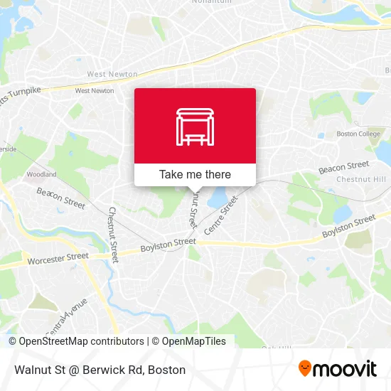 Mapa de Walnut St @ Berwick Rd