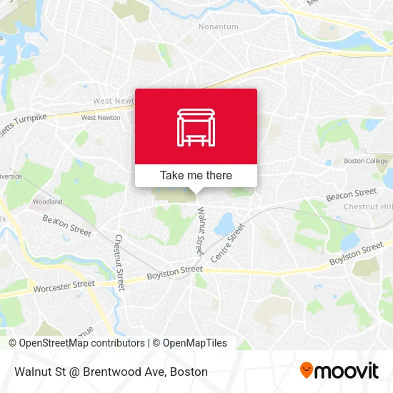 Mapa de Walnut St @ Brentwood Ave