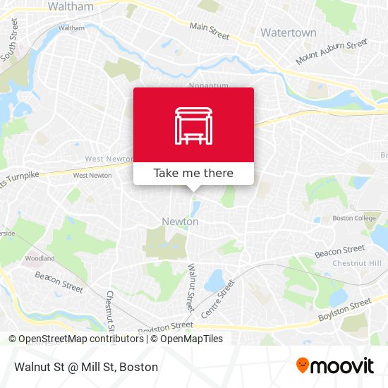 Walnut St @ Mill St map
