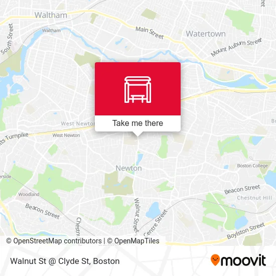 Walnut St @ Clyde St map