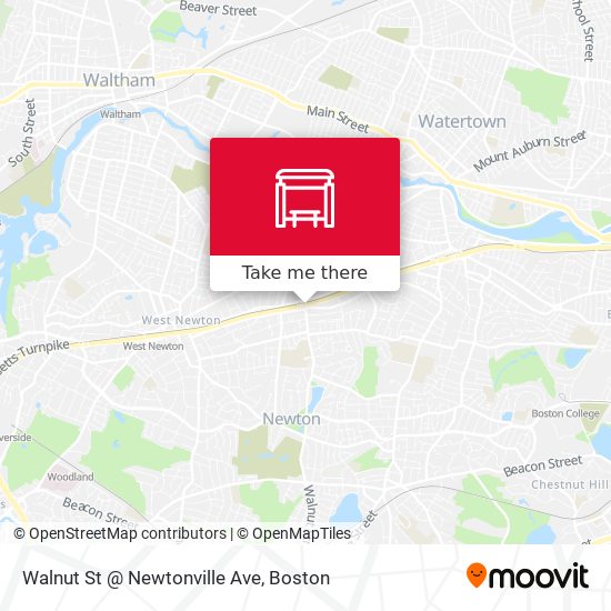 Walnut St @ Newtonville Ave map