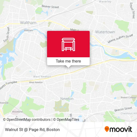 Walnut St @ Page Rd map