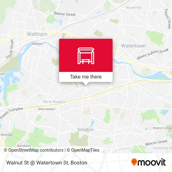 Mapa de Walnut St @ Watertown St