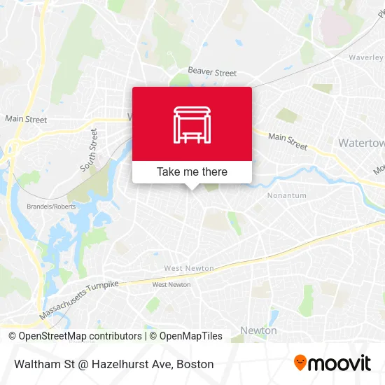Waltham St @ Hazelhurst Ave map