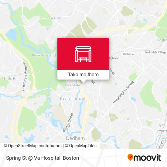 Spring St @ Va Hospital map