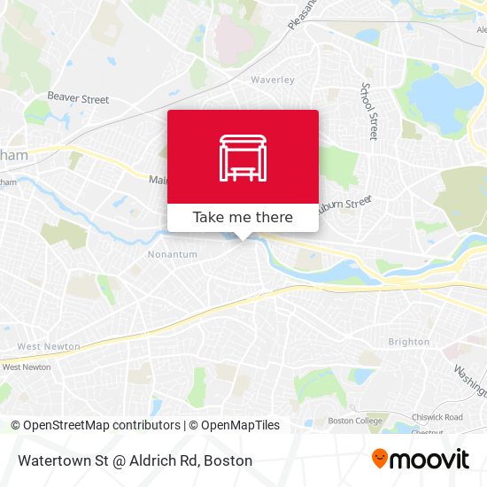 Watertown St @ Aldrich Rd map