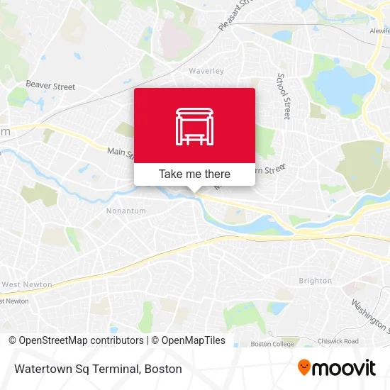 Watertown Sq Terminal map