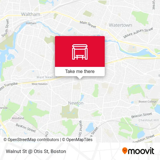 Walnut St @ Otis St map