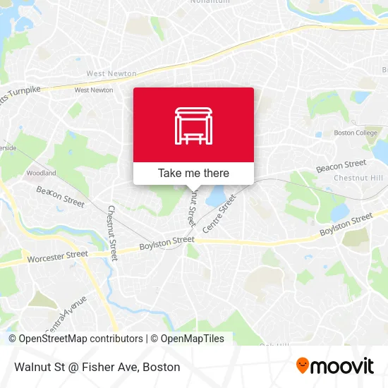 Mapa de Walnut St @ Fisher Ave