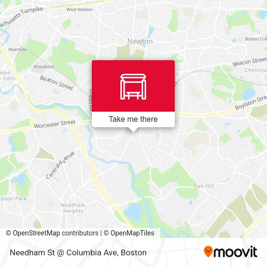 Mapa de Needham St @ Columbia Ave