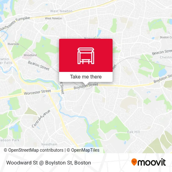 Woodward St @ Boylston St map