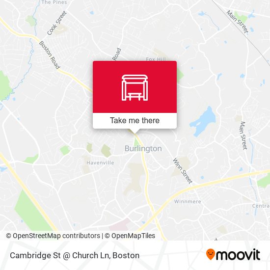 Mapa de Cambridge St @ Church Ln