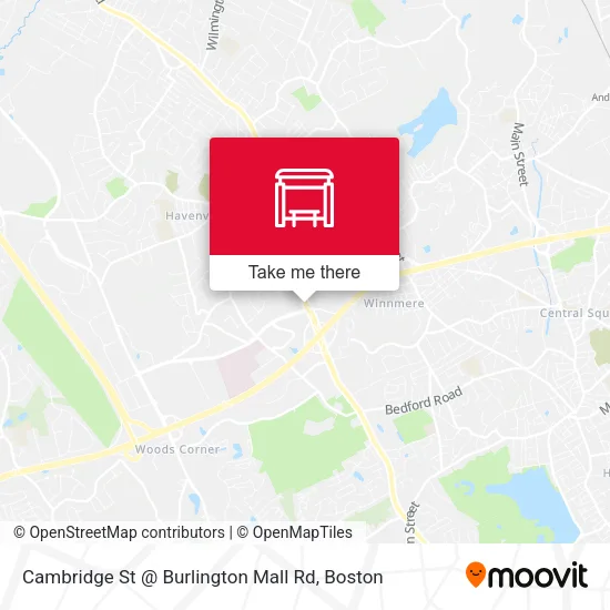 Mapa de Cambridge St @ Burlington Mall Rd