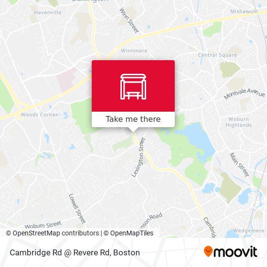 Mapa de Cambridge Rd @ Revere Rd
