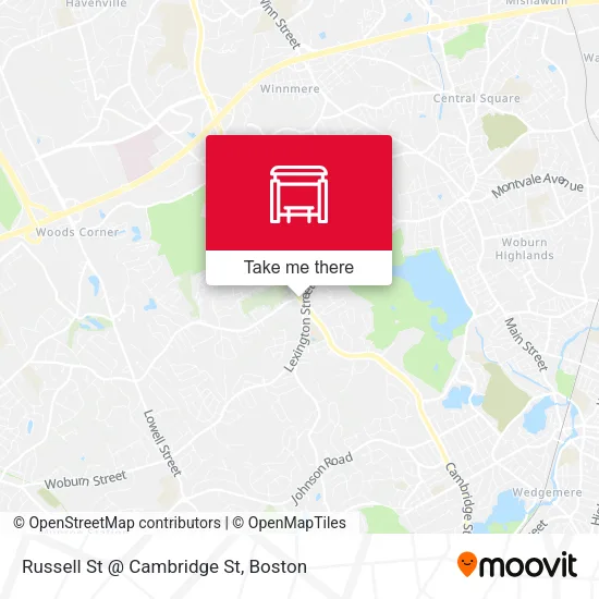 Mapa de Russell St @ Cambridge St
