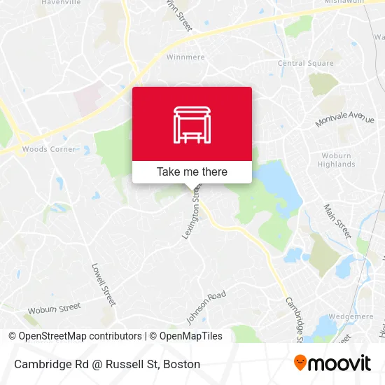 Mapa de Cambridge Rd @ Russell St
