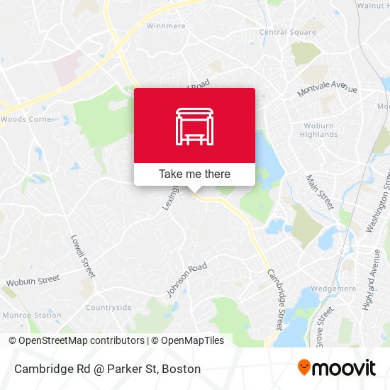 Cambridge Rd @ Parker St map
