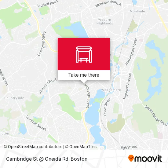 Cambridge St @ Oneida Rd map