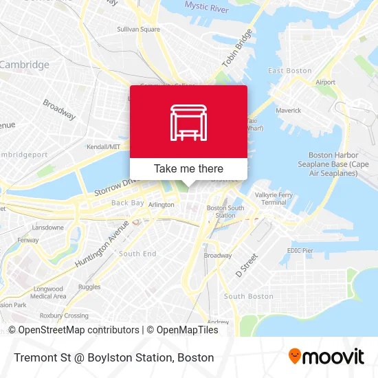 Tremont St @ Boylston Station map