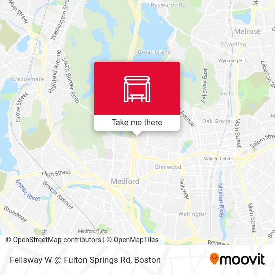 Mapa de Fellsway W @ Fulton Springs Rd