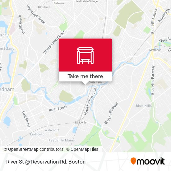 Mapa de River St @ Reservation Rd
