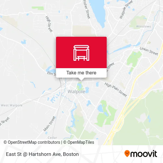 East St @ Hartshorn Ave map