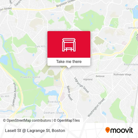 Lasell St @ Lagrange St map