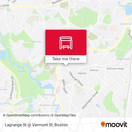 Lagrange St @ Vermont St map