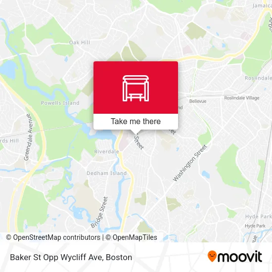 Baker St Opp Wycliff Ave map