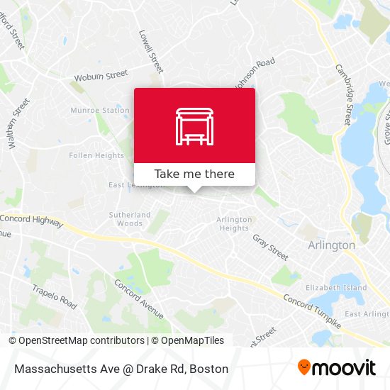 Massachusetts Ave @ Drake Rd map