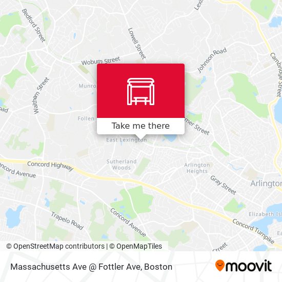 Mapa de Massachusetts Ave @ Fottler Ave