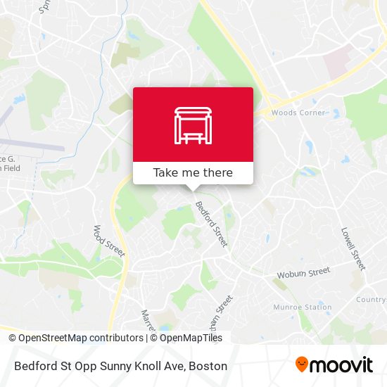 Bedford St Opp Sunny Knoll Ave map