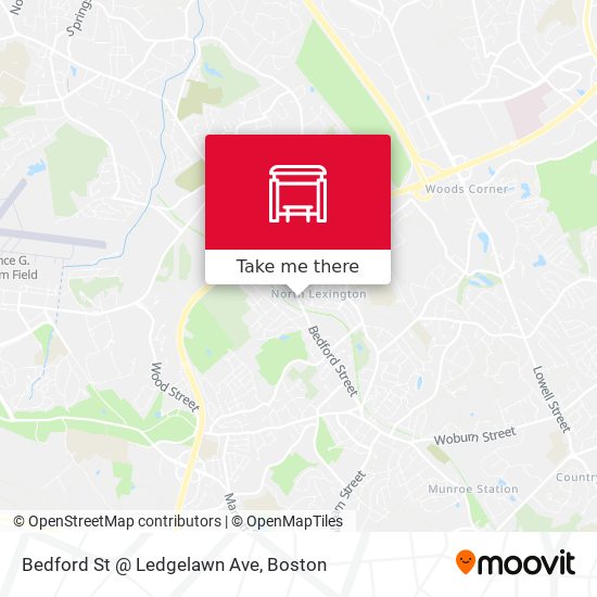 Bedford St @ Ledgelawn Ave map