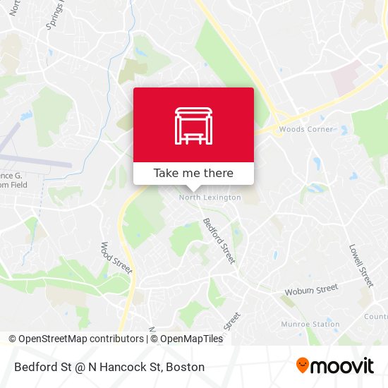 Mapa de Bedford St @ N Hancock St