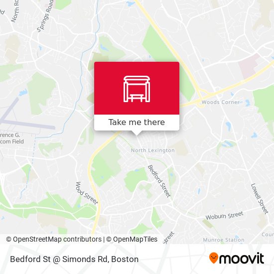 Bedford St @ Simonds Rd map