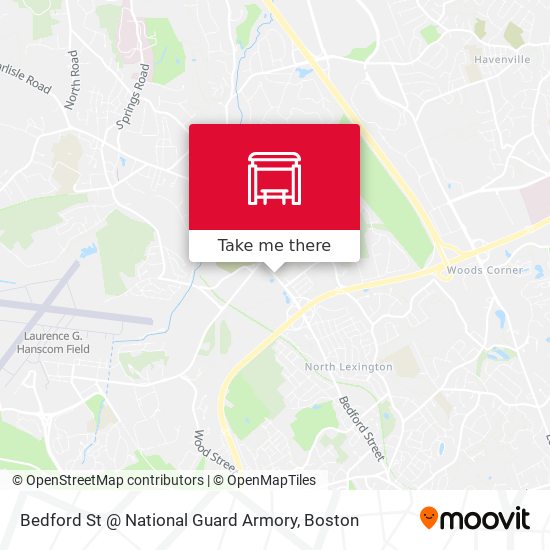 Bedford St @ National Guard Armory map