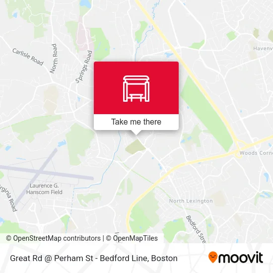 Great Rd @ Perham St - Bedford Line map
