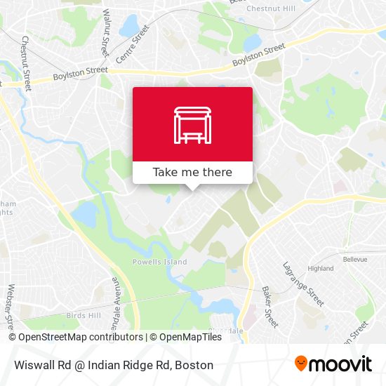 Wiswall Rd @ Indian Ridge Rd map