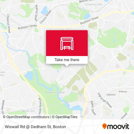 Wiswall Rd @ Dedham St map
