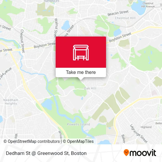 Dedham St @ Greenwood St map