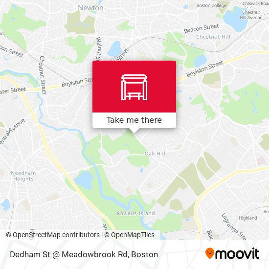Mapa de Dedham St @ Meadowbrook Rd