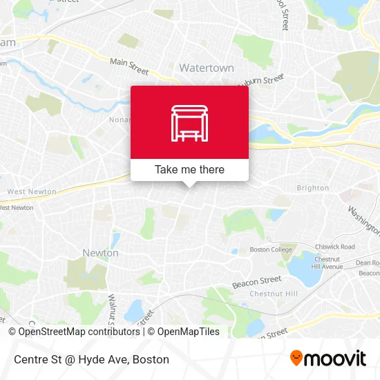 Centre St @ Hyde Ave map