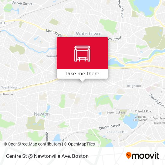 Mapa de Centre St @ Newtonville Ave
