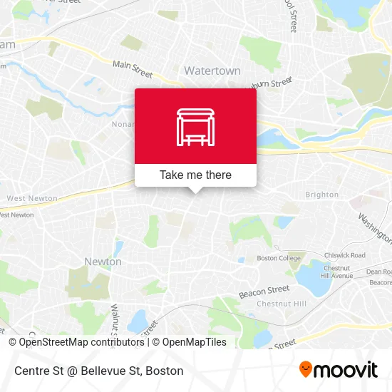 Centre St @ Bellevue St map