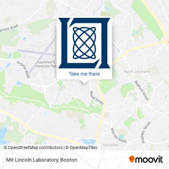 Mit Lincoln Laboratory map