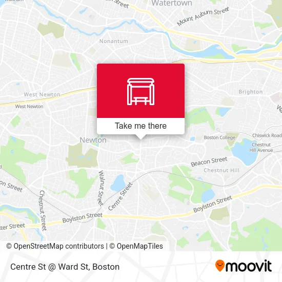 Centre St @ Ward St map