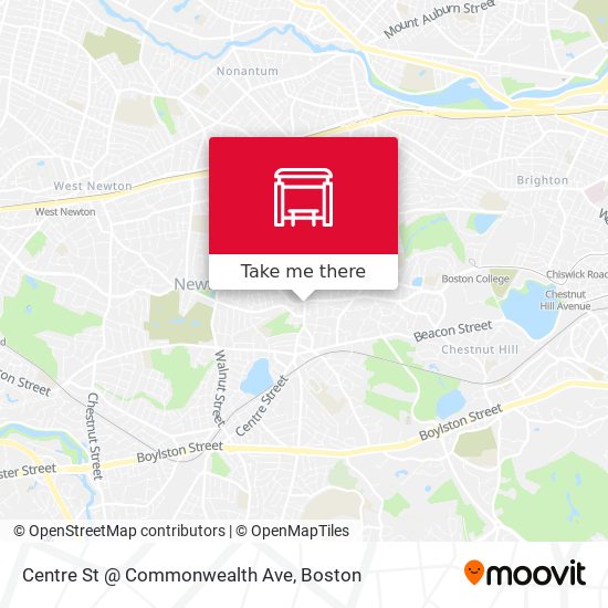Mapa de Centre St @ Commonwealth Ave